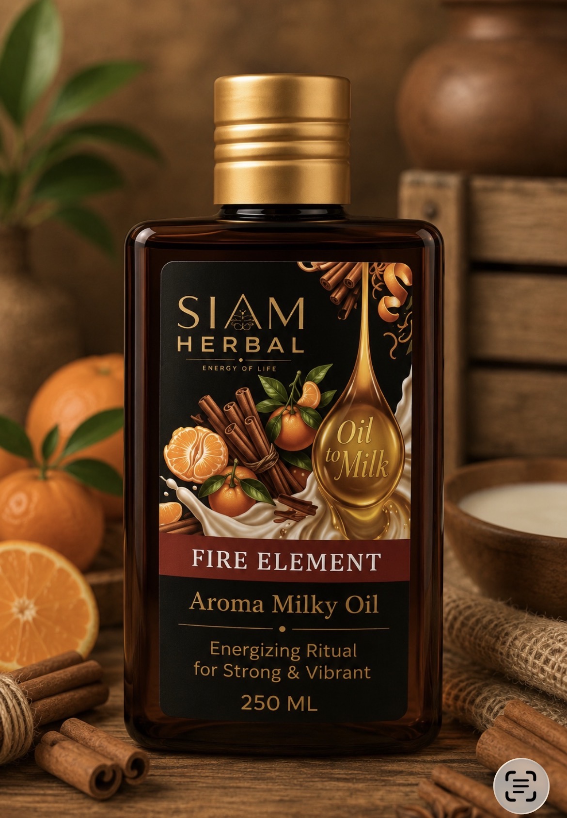 Siam Herbal Fire Element Aroma Milky Oil