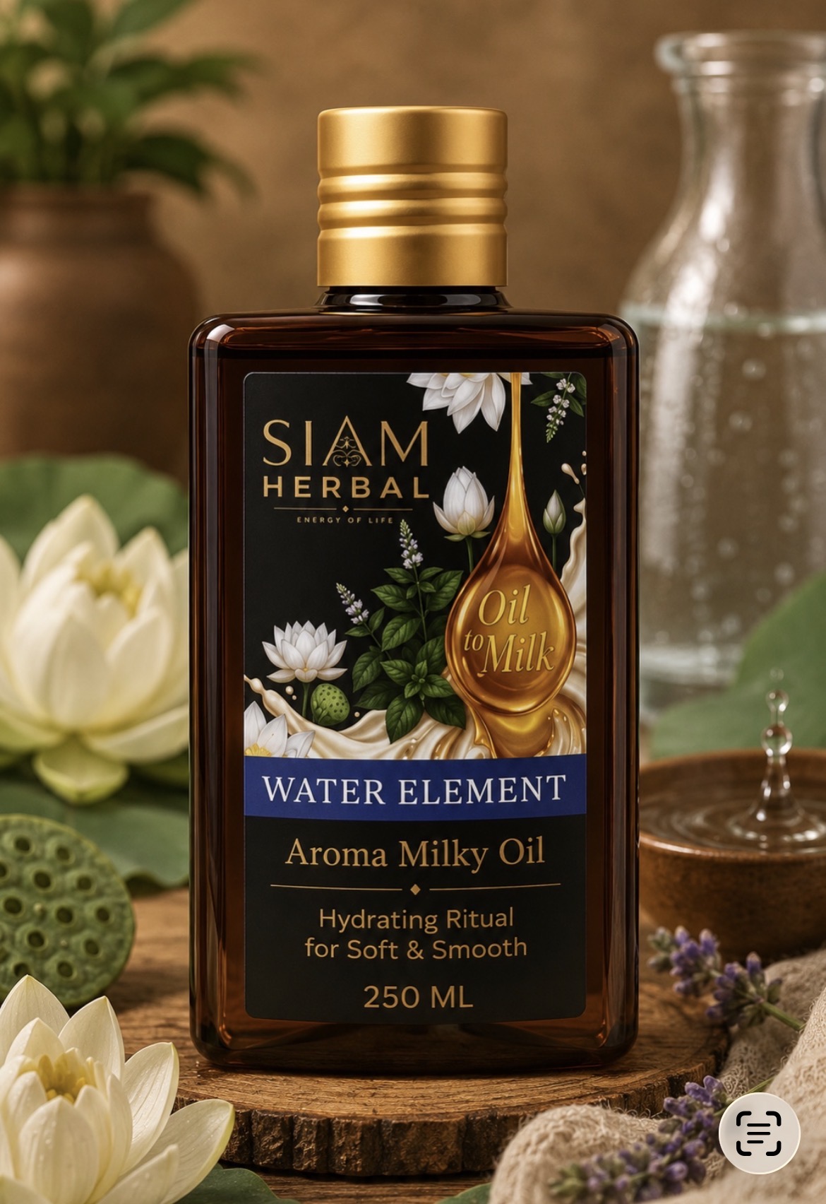 Siam Herbal Water Element Aroma Milky Oil